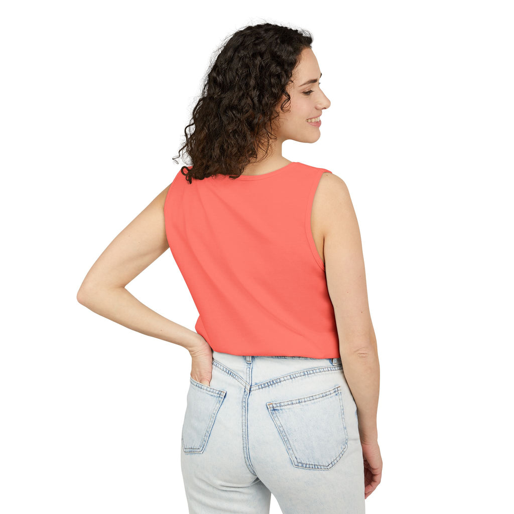 Strong Nerdy White Text Tank Top — Geek Strength Graphic Tank