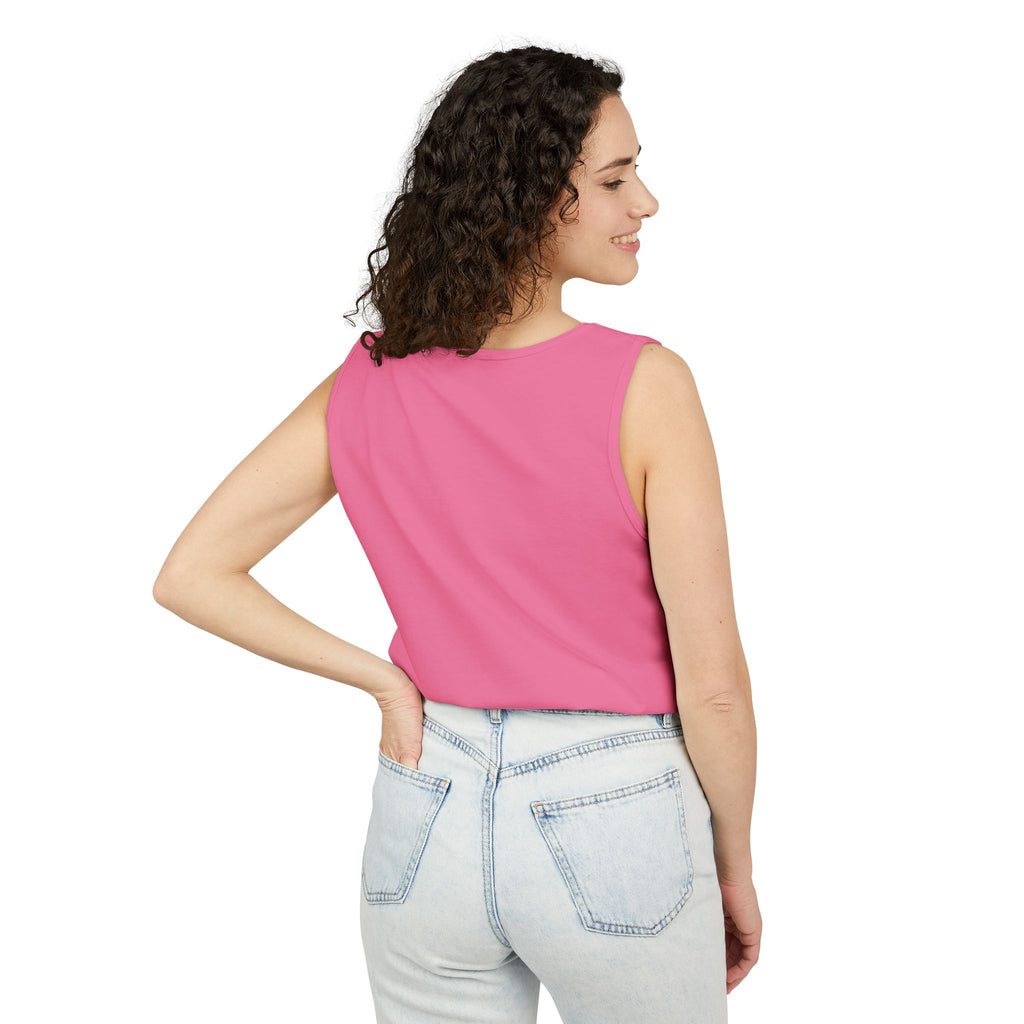 Strong Nerdy White Text Tank Top — Geek Strength Graphic Tank