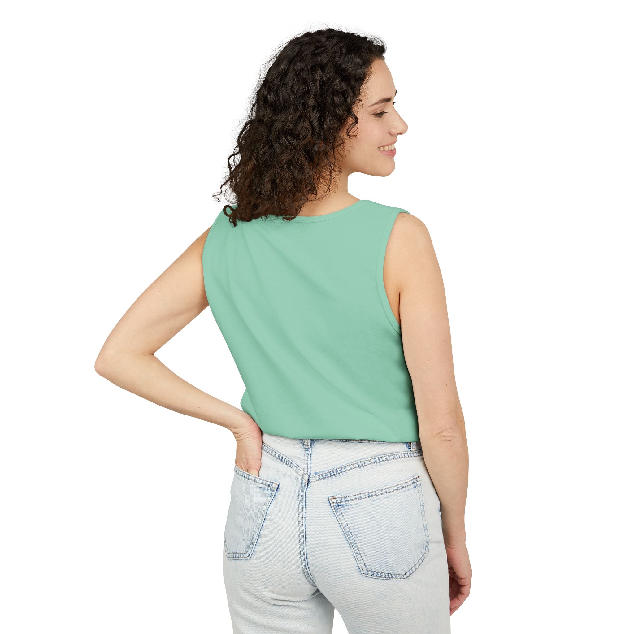 Strong Nerdy White Text Tank Top — Geek Strength Graphic Tank